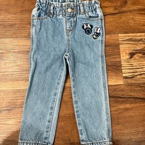 BabyGAP x Disney Light Blue Kids Jeans with embroidered characters